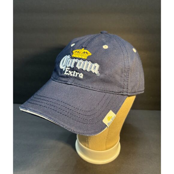 Corona Extra “La Cerveza Mas Fina” Baseball Cap – Navy Strap-Back, Vintage - Picture 1 of 6